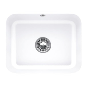 Evier 1 bac Cisterna 60C Snow White CeramicPlus avec vidage auto