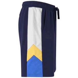 Pantaloni Corti Kappa Uomo Logo Gnaco Blu
