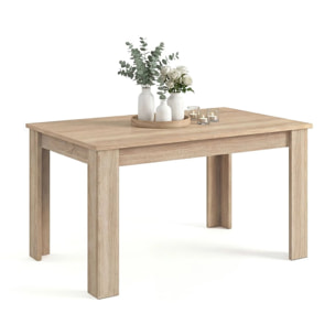 Mesa de comedor extensible en roble canadian 140-190x90 cm Sira Roble Canadian