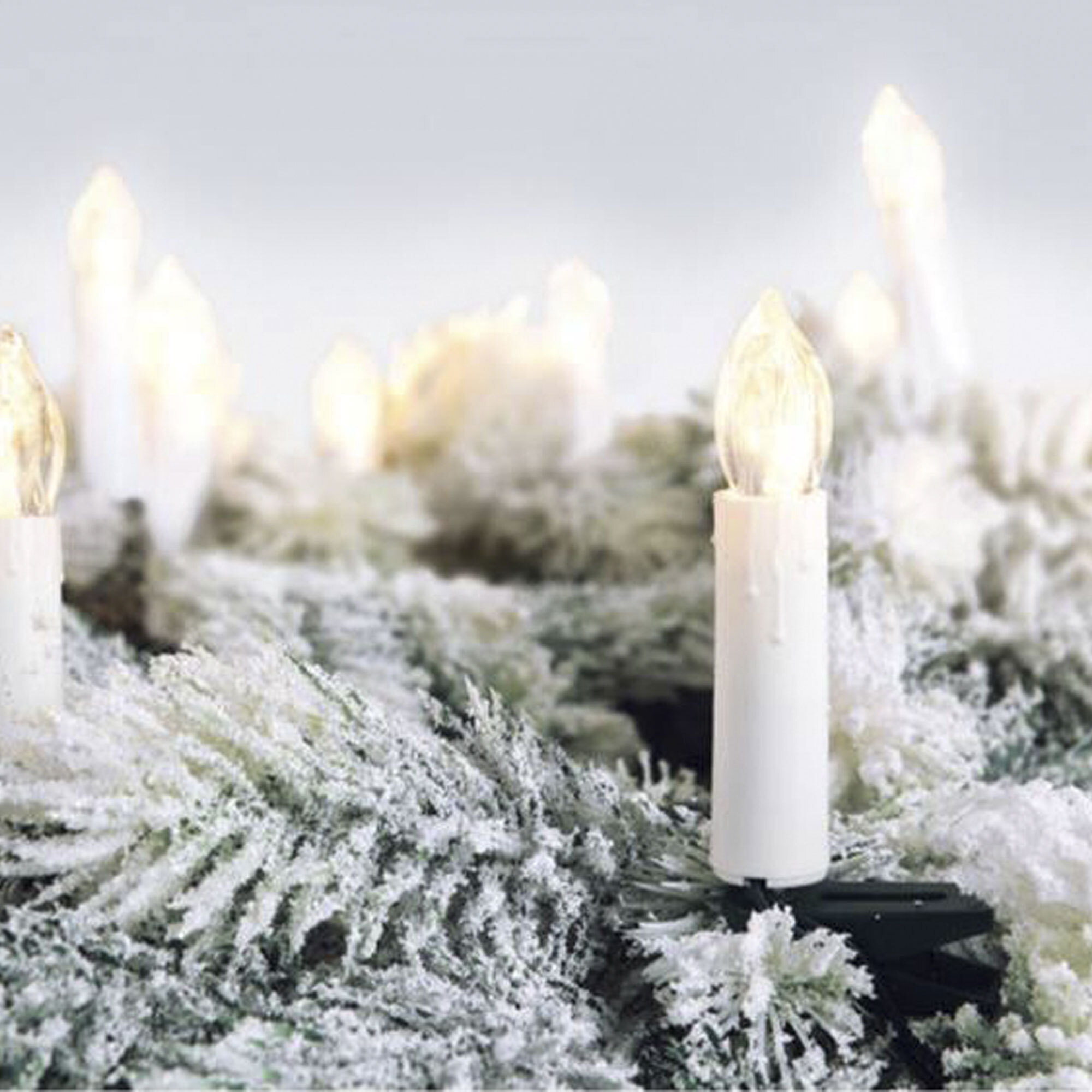 juego de 10 luces led sin cable con mando a distancia y temporizador