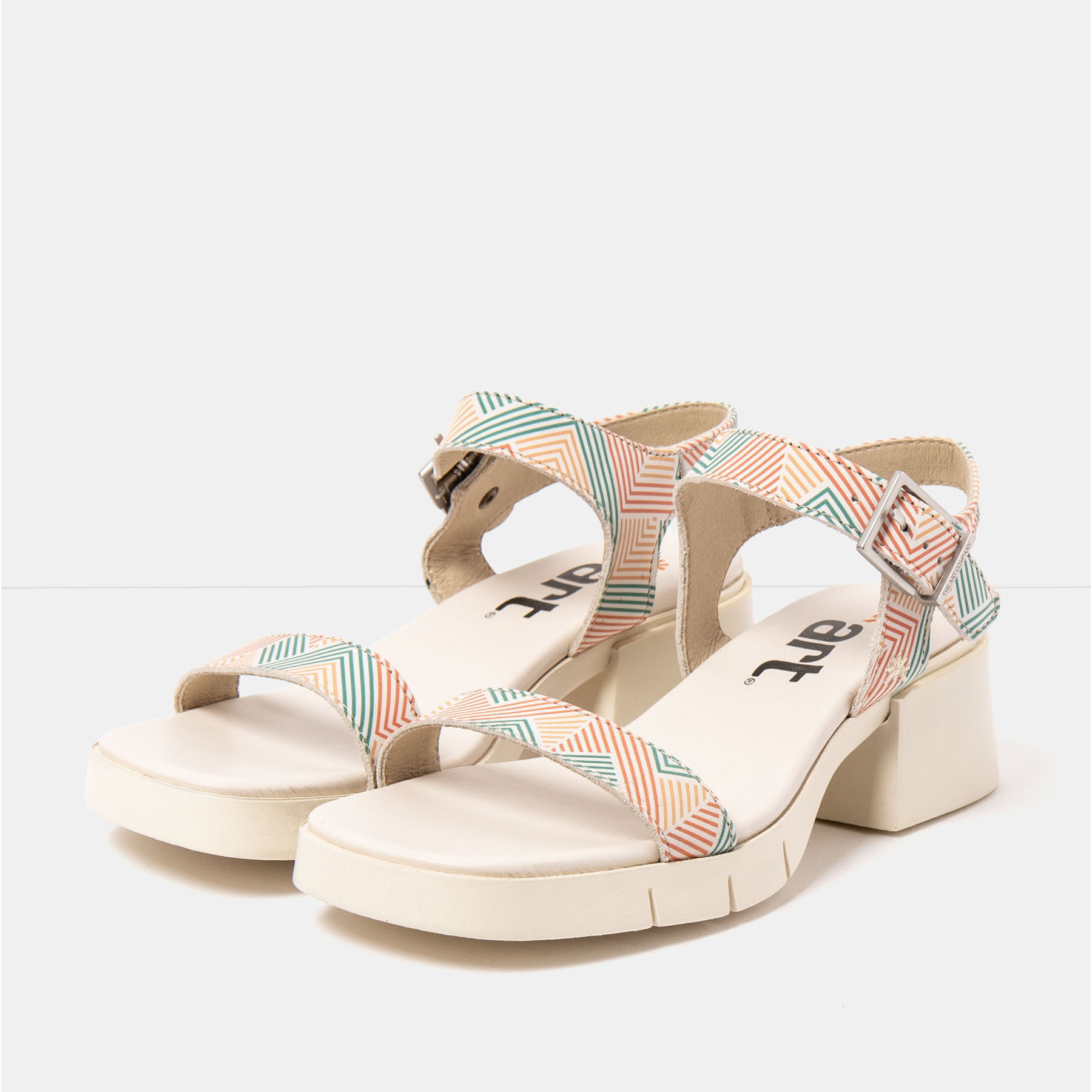 Sandalias con tacón 2060 FANTASY LINES MULTI / VARSOVIA color Lines multi