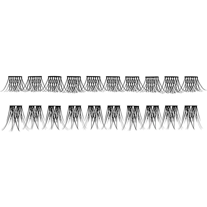Faked Natural Cluster Lashes - Faux Cils en Grappes Ultra Légers x20