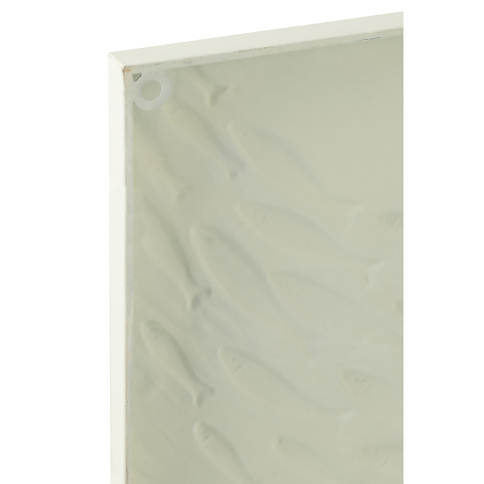 J-Line Decoration Murale Banc De Poisson Doli Fer Mix