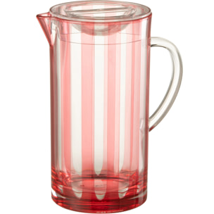 J-Line cruche Melanie - plastique - rouge