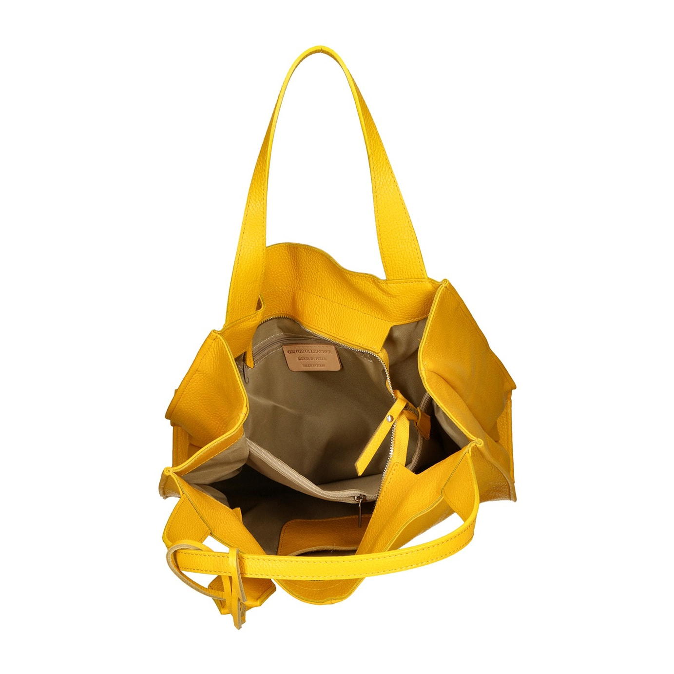 Borsa a spalla da donna - Modello Aelia - Vera pelle - 40.0 x 36.0 x 12.0 cm