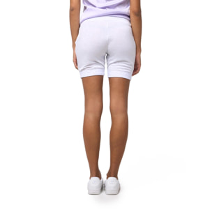 Shorts Leone 1947 Apparel con cintura elástica y detalles de encaje. Femeninos y cómodos.