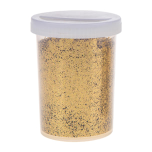 Glitter In Barattolo, 100 Gr - Pezzi 1 - 4,5X8,5X4,5cm - Colore: gold - Bianchi Dino