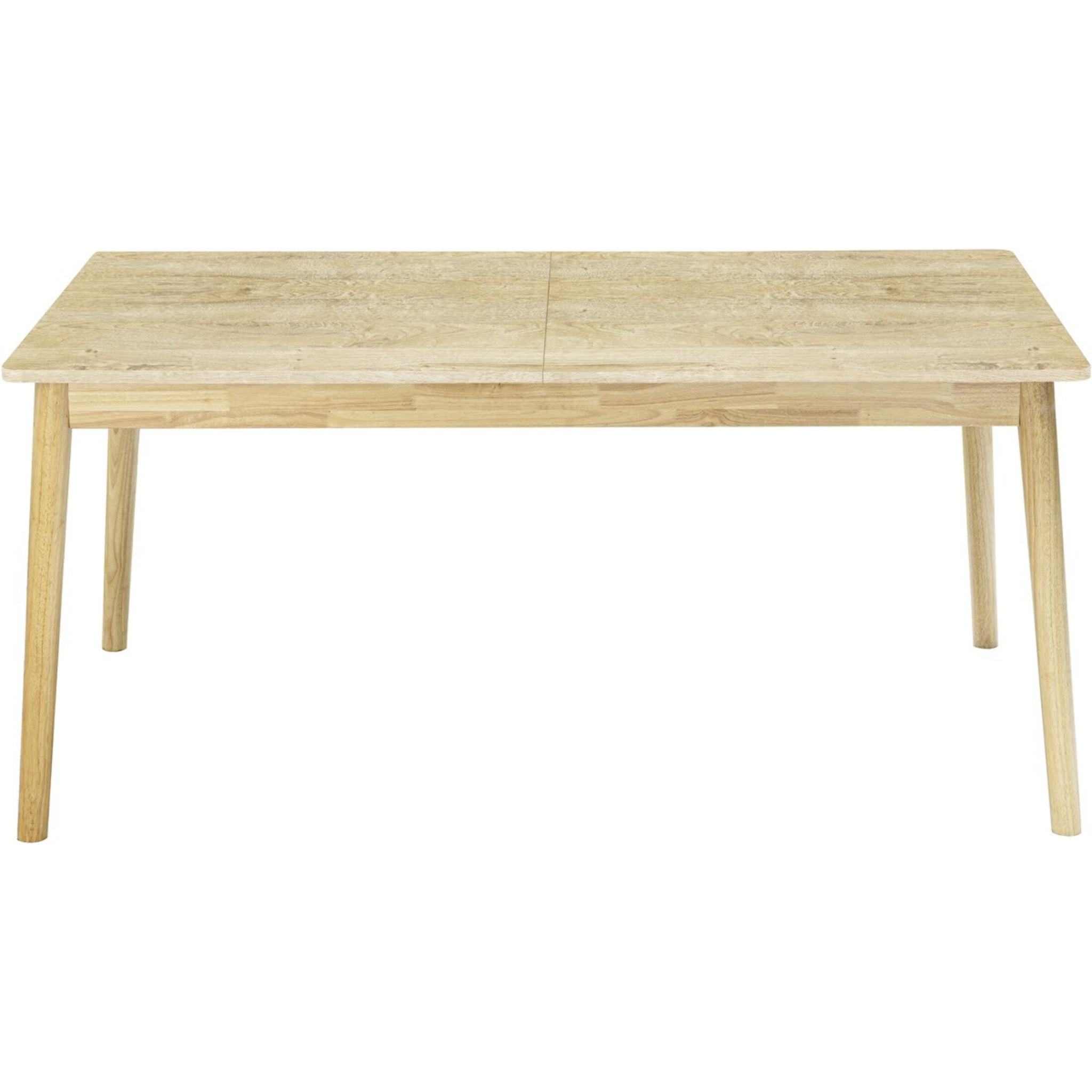 Table repas extensible en bois 160/210 cm "Prisma" - 8 places - Beige