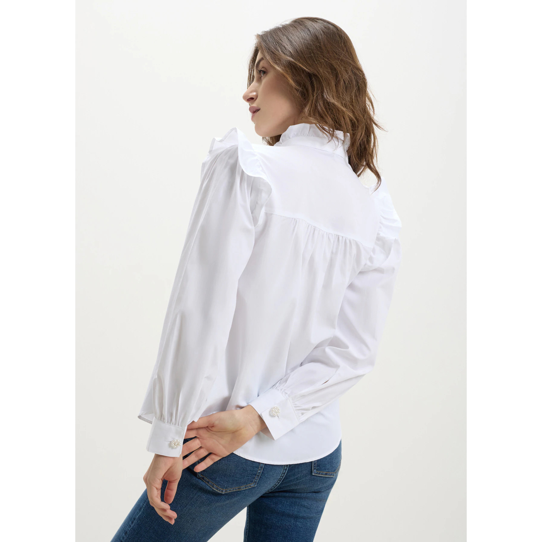 Camicia con frill