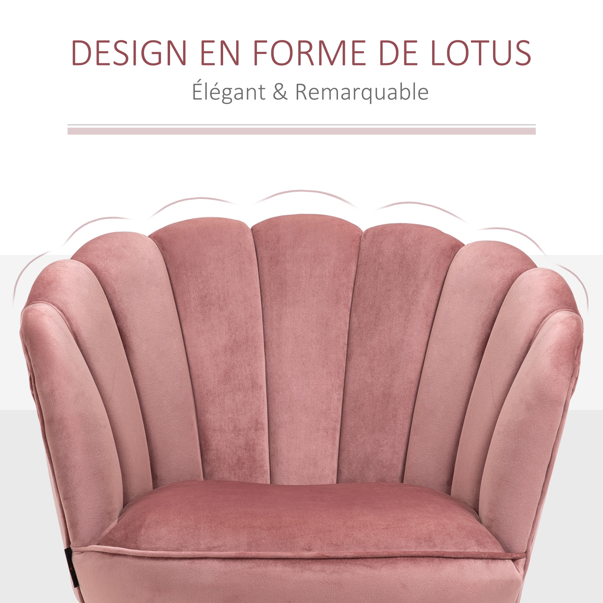 Fauteuil coquillage – Assise confortable – Esprit cosy