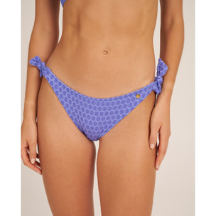 Braga de bikini clásica con lazos en tejido jacquard