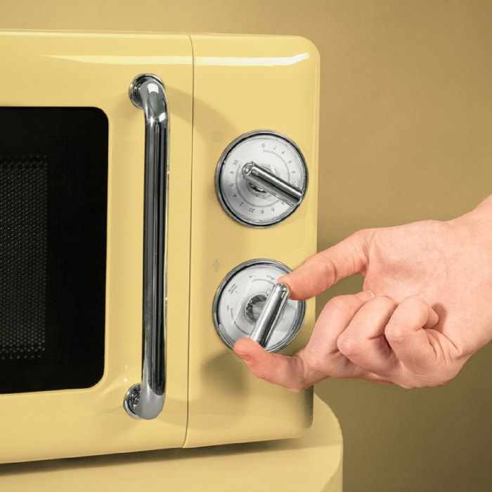 Cecotec Micro-ondes 20 L ProClean 3010 Retro Yellow