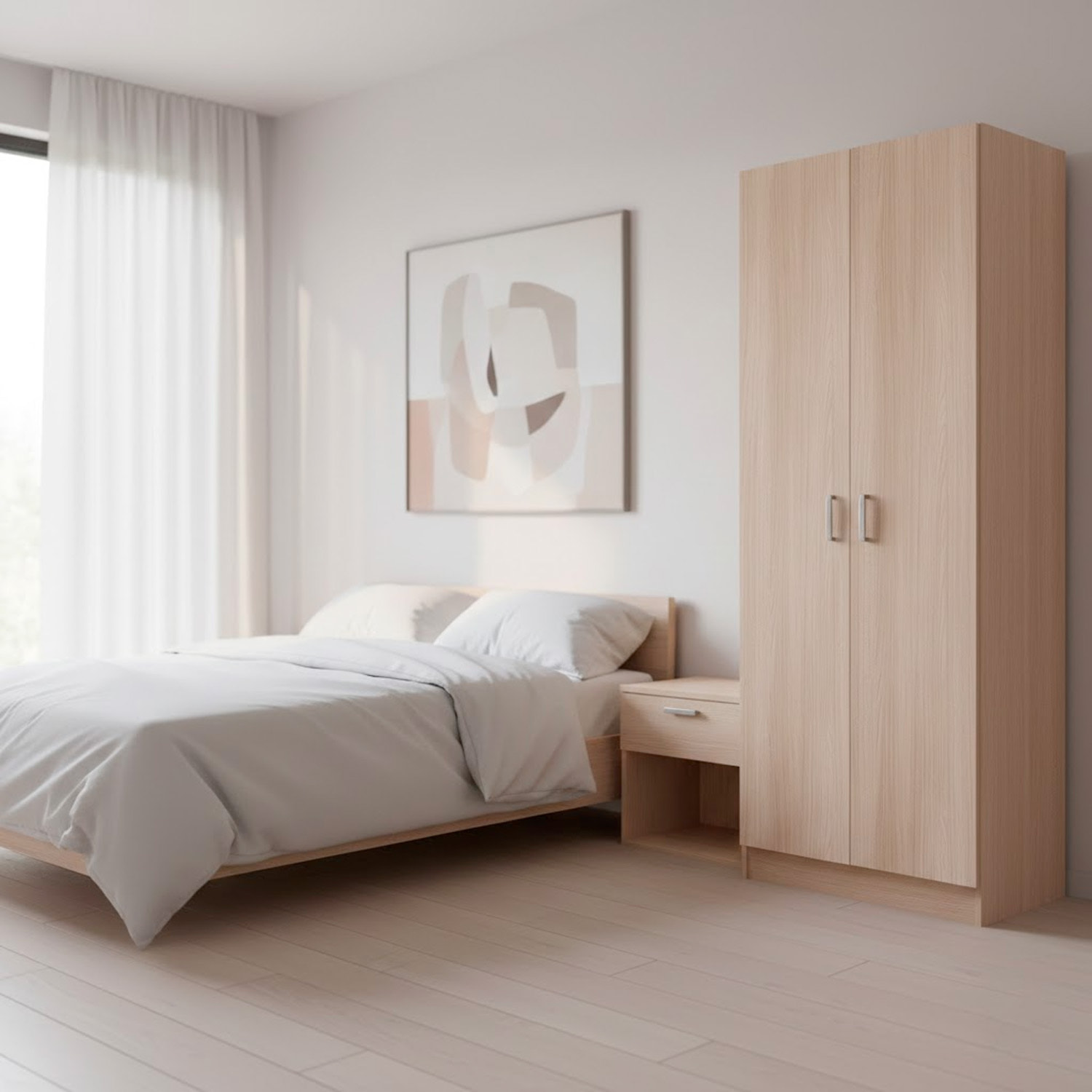 Armadio Multiuso A 2 Ante Armadietto Mobile Contenitore Salvaspazio Con Ripiani Regolabili Ingresso Camera Bagno e Lavanderia 180 x 73 x 37 Cm Rovere