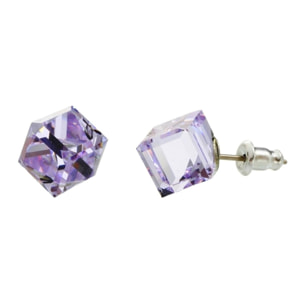 Pendientes Cubik adornado con cristales de Swarovski