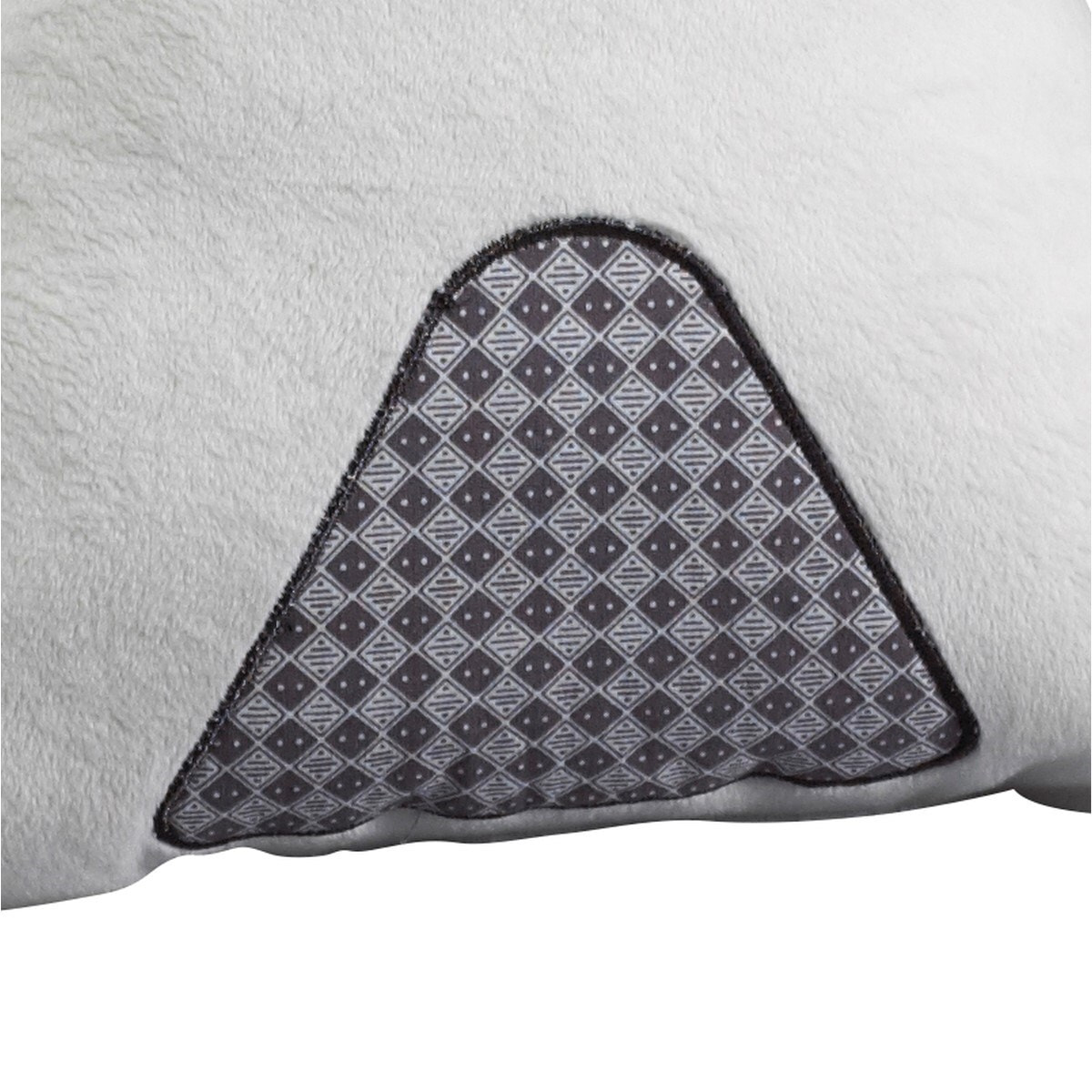 Coussin déco Tipi 27x22cm en polyester blanc