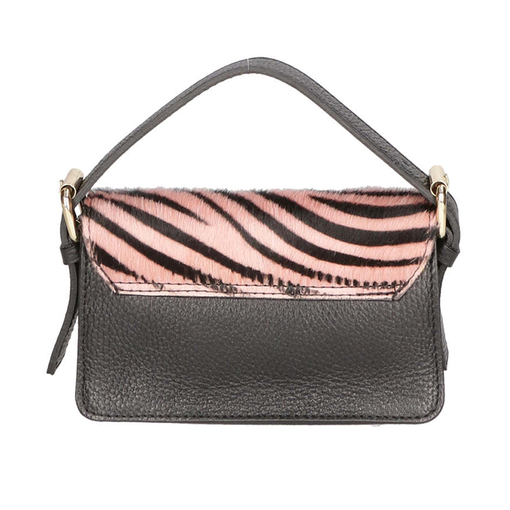Borsa a mano da donna - Modello Aleide - Vera pelle - 18.0 x 11.0 x 6.5 cm