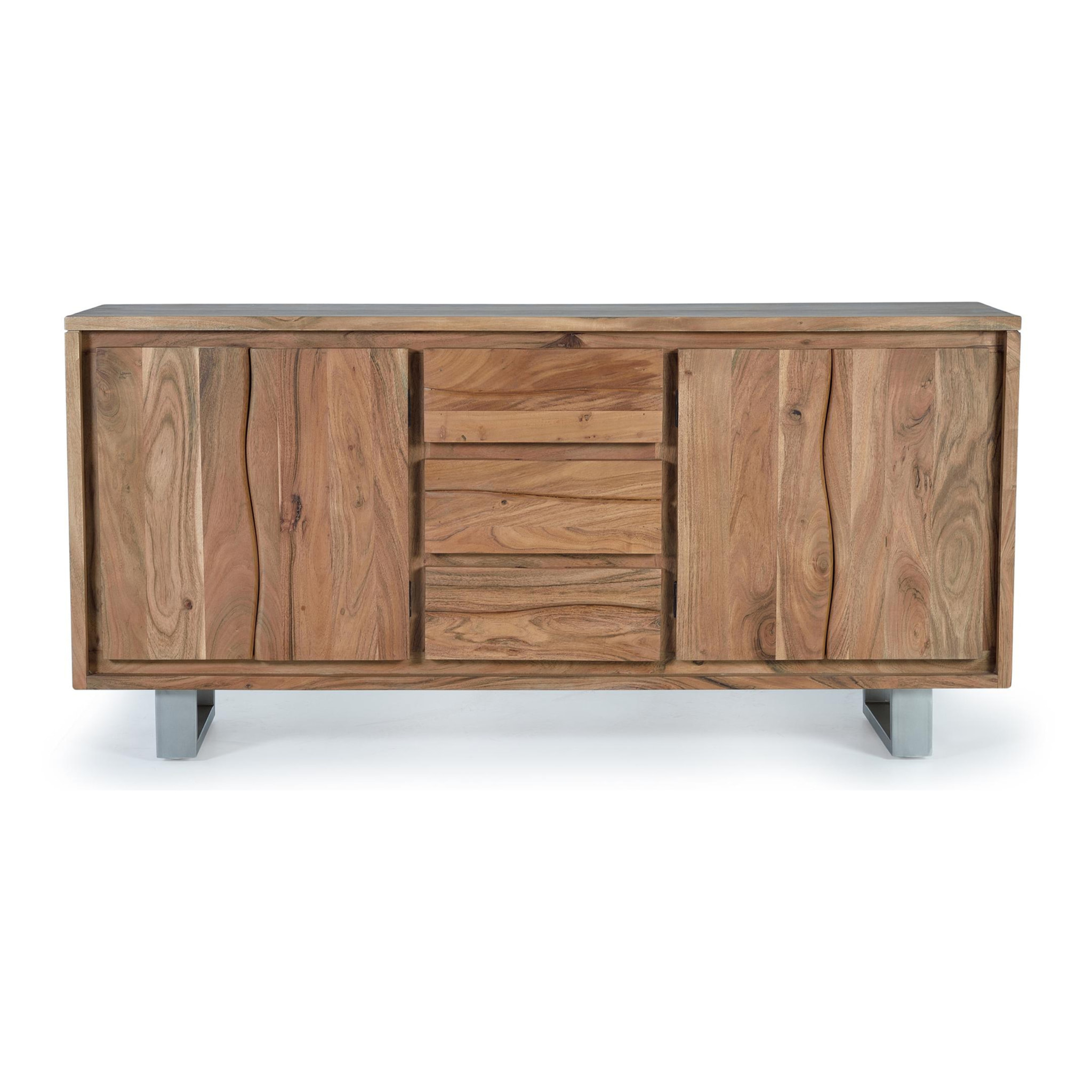 Aparador de Madera de Acacia Estilo Rústico Moderno
