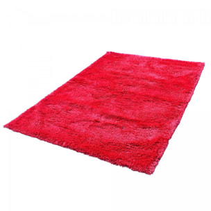 Tapis longs poils shaggy fait main motif uni TATI