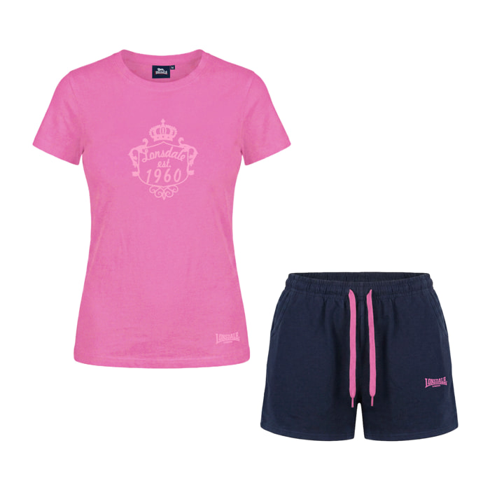 Completo Set Donna LONSDALE Cotone Corto