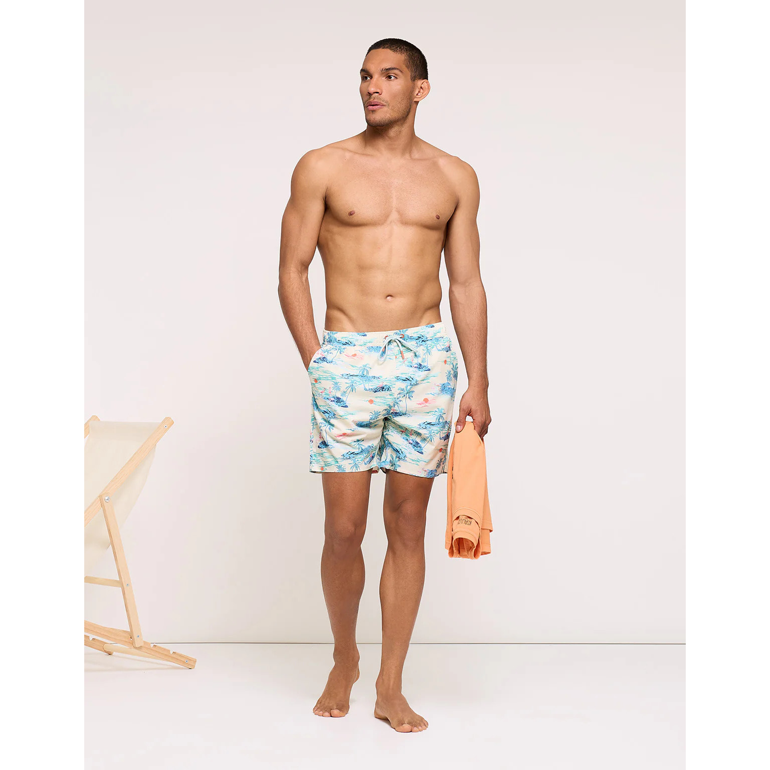 Bañador Estampado Tropical Amarillo - Loso