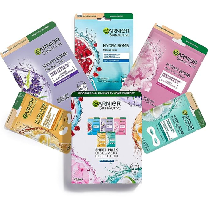 Garnier Collection 5 masques tissus