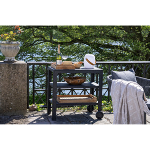 Set 3 vassoi in teak naturale Faro — misure graduate