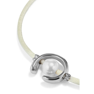 Pulsera SER DIFERENTE CREMA M