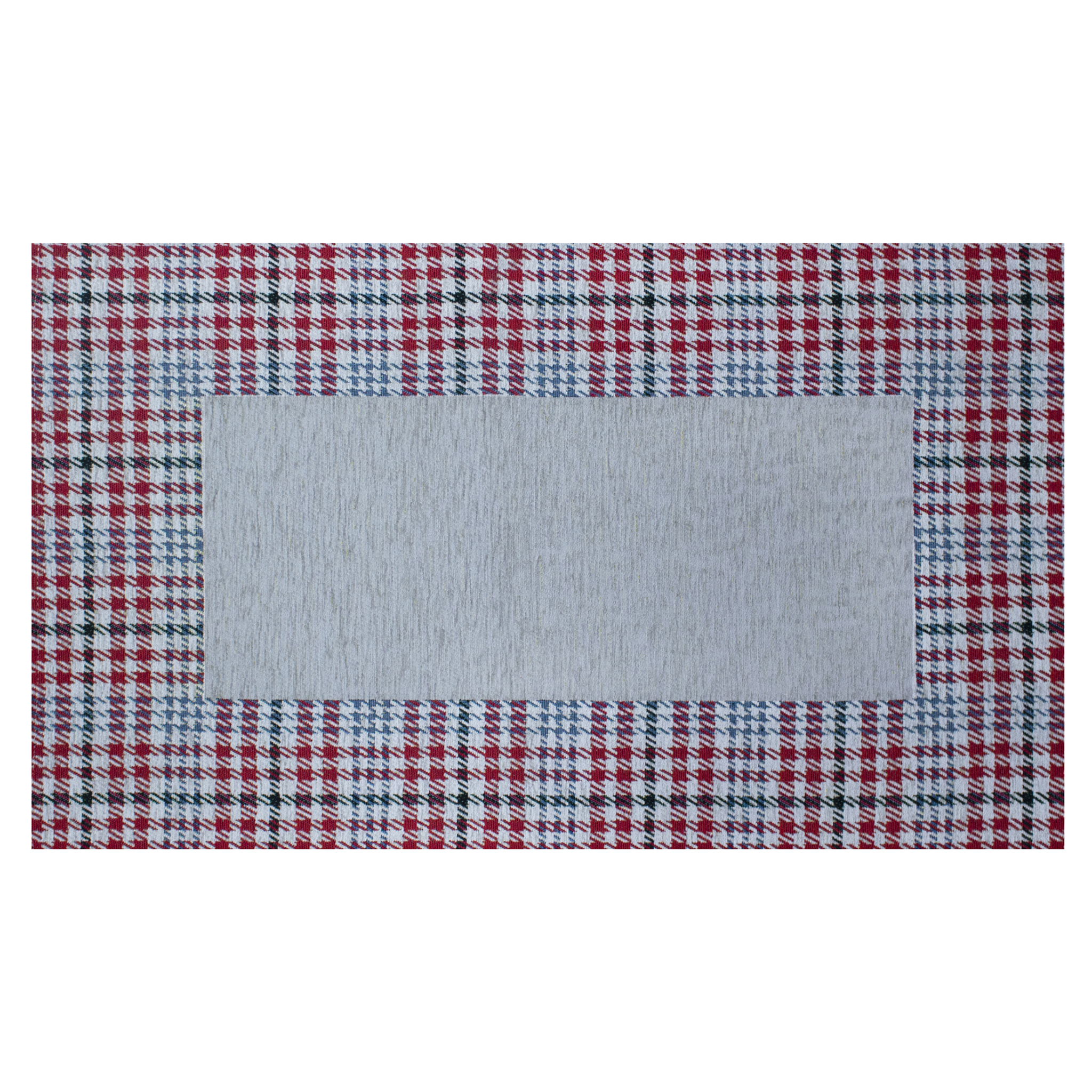 TAPPETO DA CUCINA OXFORD GRIGIO PERLA CON FONDO ANTISCIVOLO