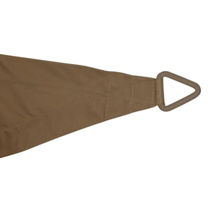 Voile d'ombrage Elyora 3x3x3m café