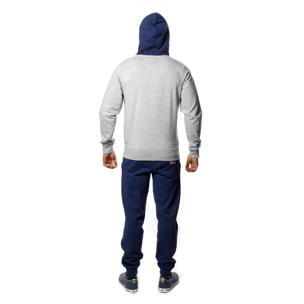Chándal de invierno cepillado para hombre Leone Basic Vintage con capucha y cremallera