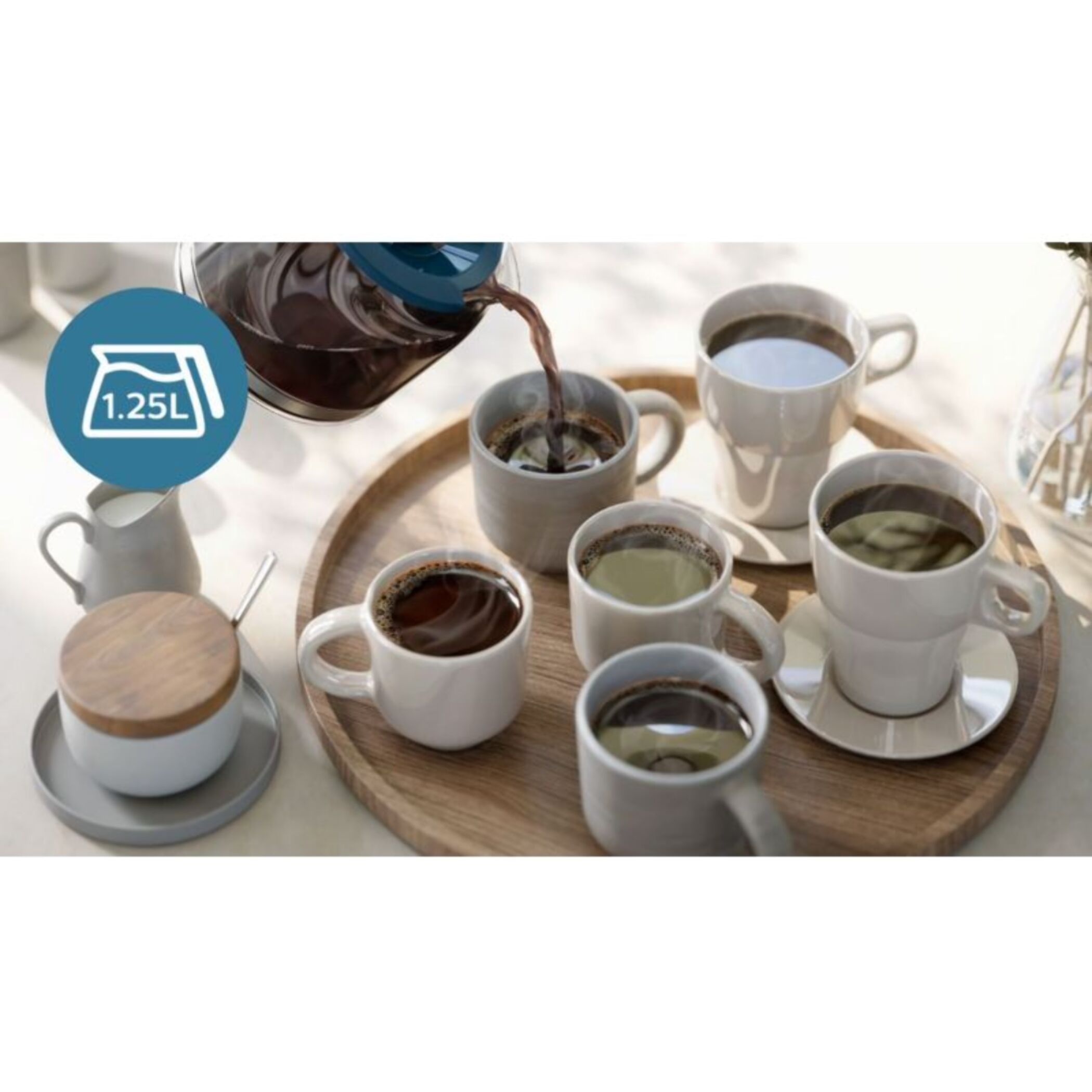 Cafetière filtre PHILIPS HD7411/70 bleu