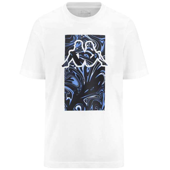 Kappa T-Shirts & Top T-SHIRT LOGO EZIO Bianco