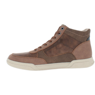 Armata di Mare Scarpe Uomo Stivaletti Casual Stringati con Soletta Rimovibile in Memory Foam AMU W24M617 Cognac