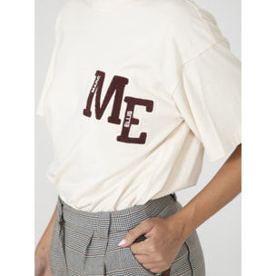 T-Shirt da donna Made in Italy - Modello Celeste - 100% Cotone