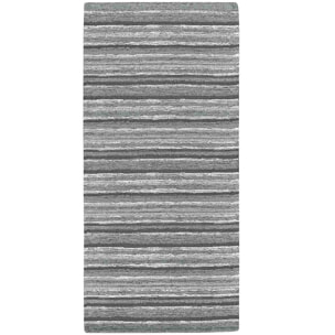 Tappeto Cucina Bagno Righe Grigio