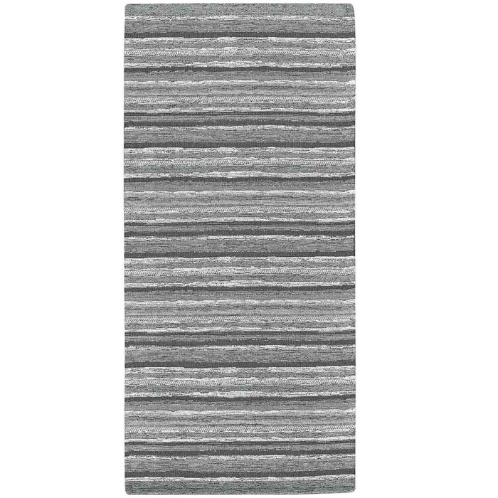 Tappeto Cucina Bagno Righe Grigio