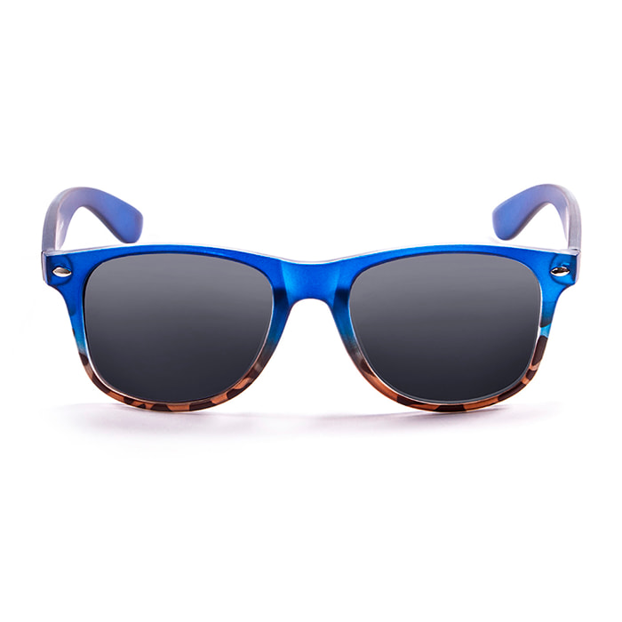 Gafas de sol OCEAN BEACH WAYFARER - Azul oscuro arriba y carey abajo y / Ahumada gradual