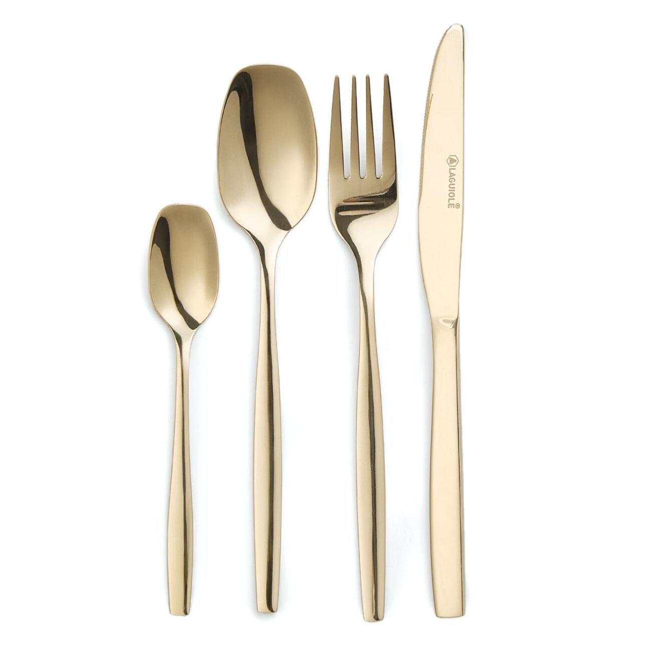 Ménagère 24 pièces - "Elora champagne"