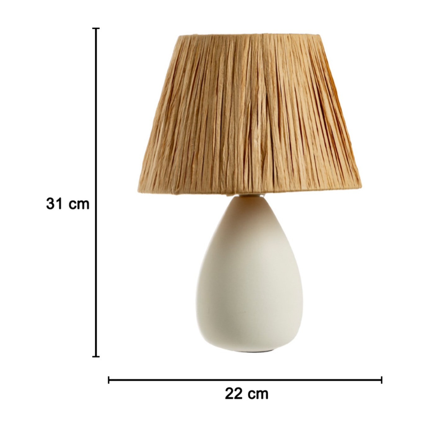 Lampada Da Tavolo Comodino Ricaricabile Accensione On/Off Modello Argo Bianco