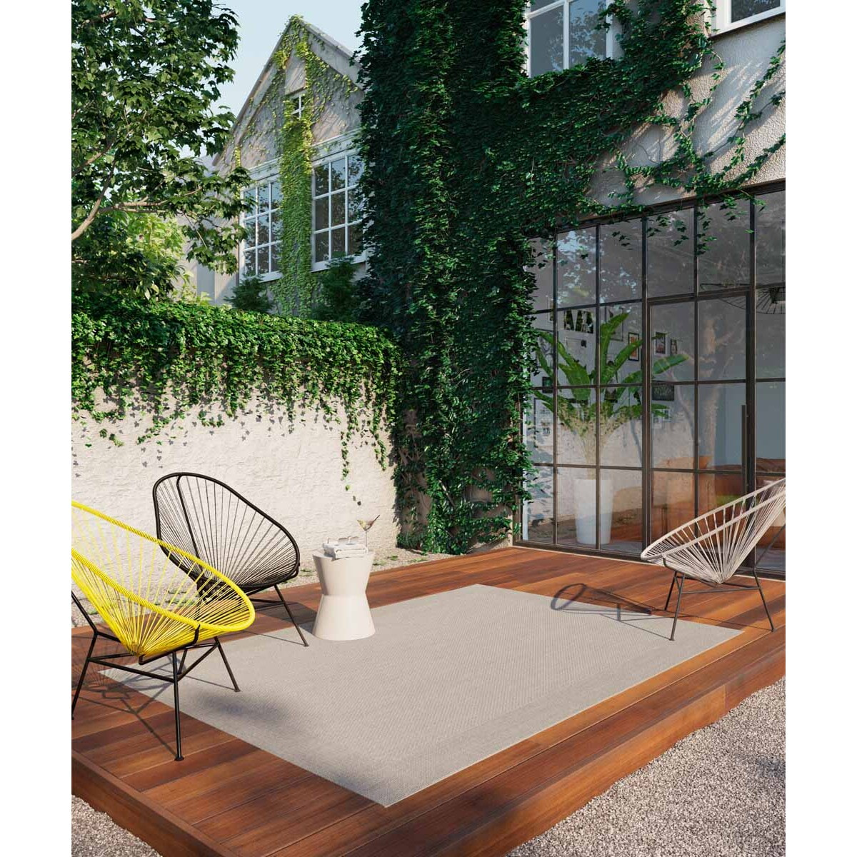 Tappeto Esterno Outdoor Grigio