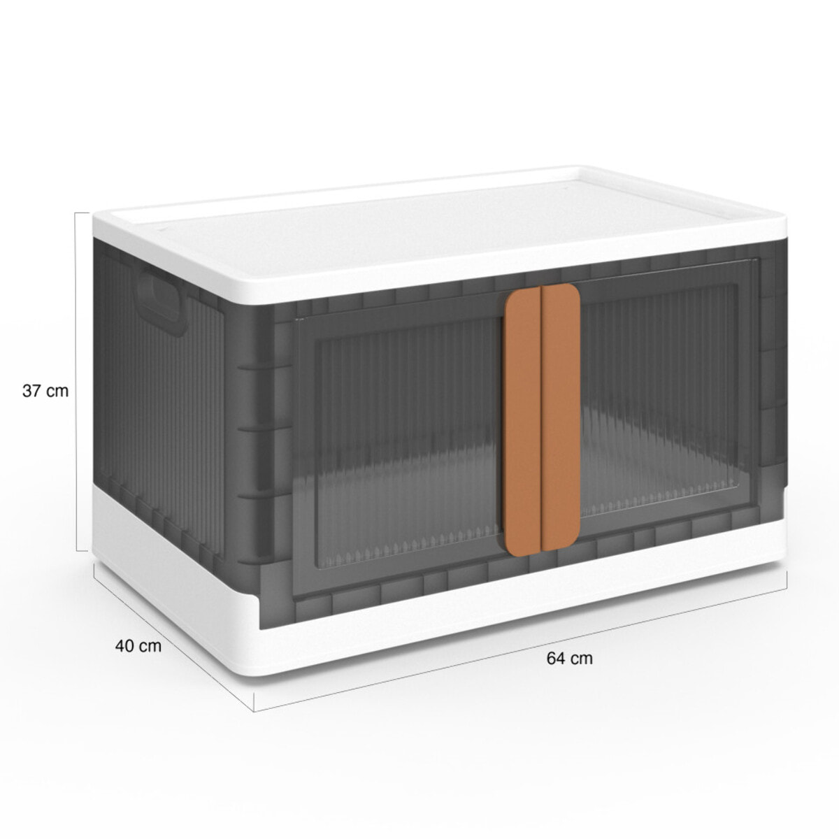 Boîtes de rangement empilables 72L - lot de 2