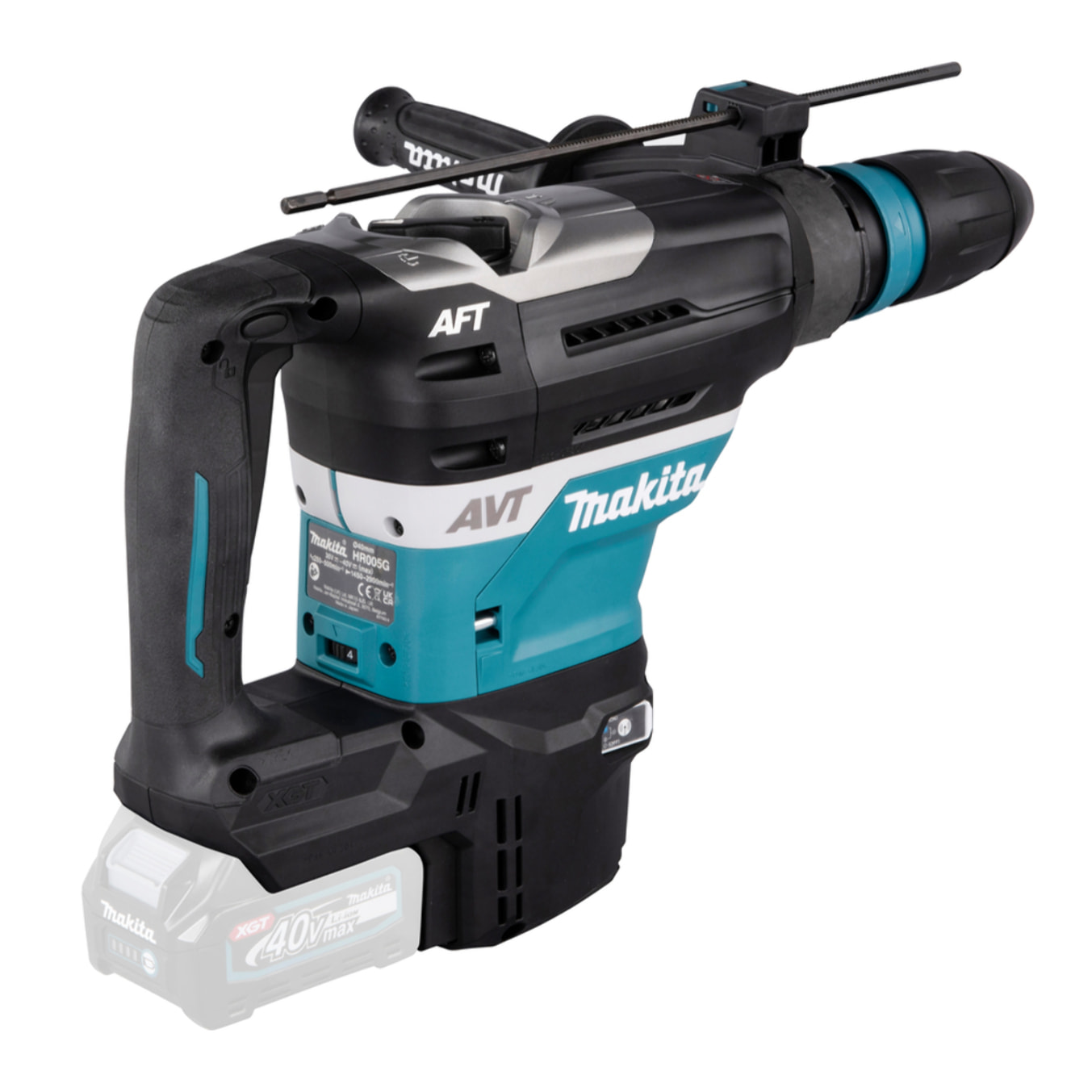 Taladro percutor cincel Bluetooth SDS+ 40V max XGT - MAKITA - sin batería ni cargador - caja - HR005GZ01
