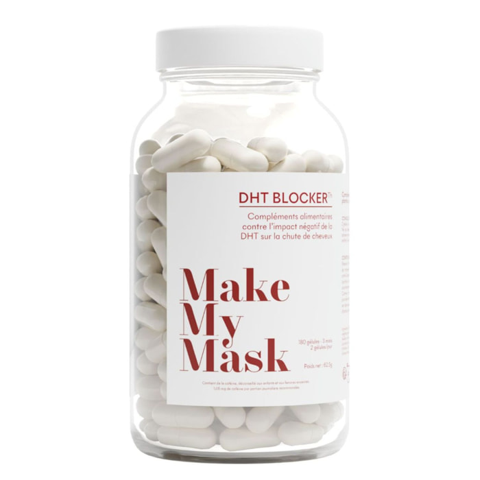 DHT Blocker - Complement Alimentaire Anti-Chute Hormonale 3 Mois
