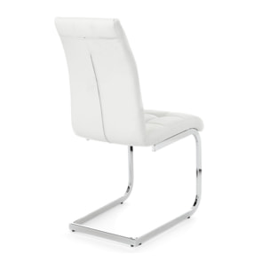 Tomasucci Lot de 4 CHAISES COZY WHITE Blanc