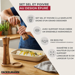 Set moulin à poivre et sel en bois Fackelmann Acacia