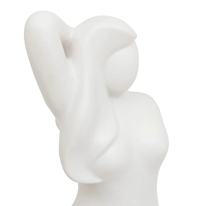 Statut femme "Soleya" H28cm blanc