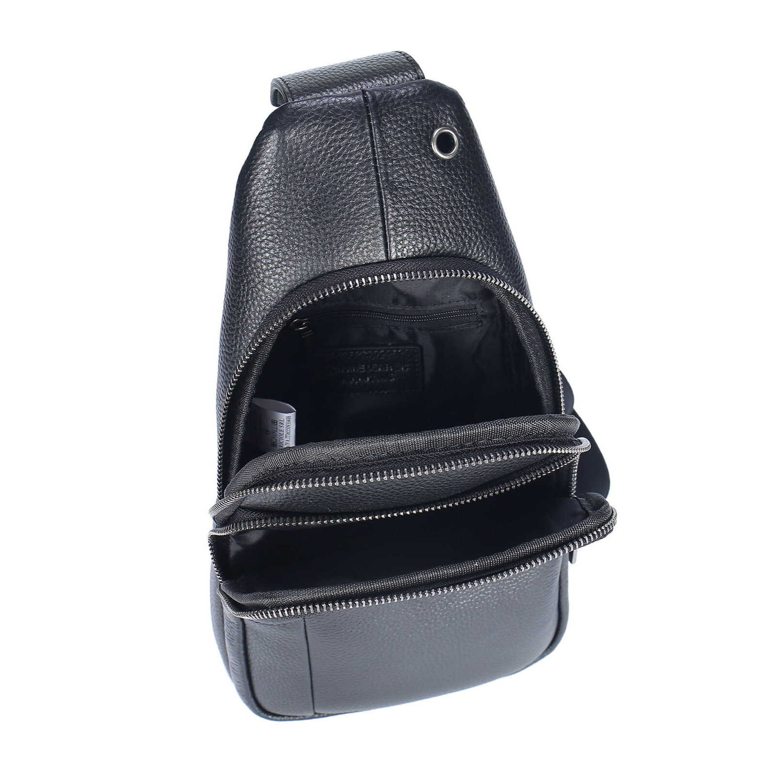 Marsupio  da uomo In Vera pelle Made in Italy 18x33x7 cm