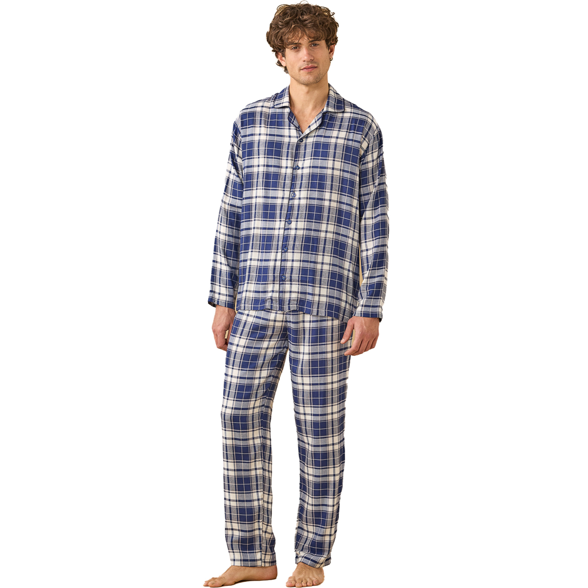 Pigiama uomo flanella articolo tartan. Noidinotte