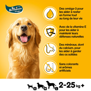 PEDIGREE Sa Récompense Friandises saveurs boeuf et fromage pour chien 12x140g