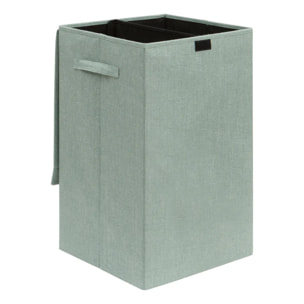 Corbeille à linge Colorama rectangulaire pliable 74L vert céladon